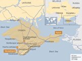 حملات ارتش اوکراین به پل‌هایی در مرز با کریمه